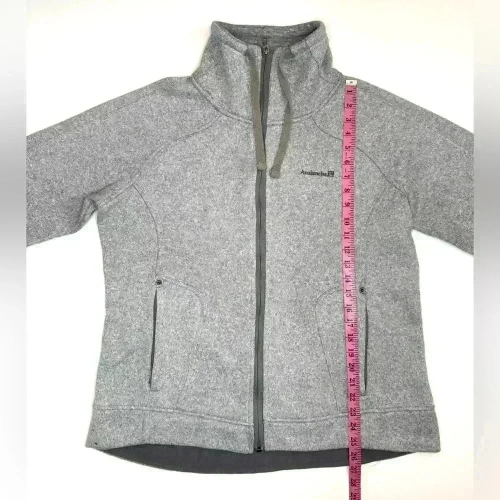 Avalanche Women’s Full Zip Mock Neck Sweater, Thermal Layering Jacket Size- XL - Picture 3 of 14